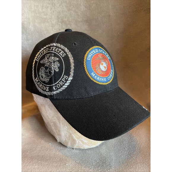 Other - New United States Marine Corps Semper Fi Hat Cap Black Embroidered Adjustable